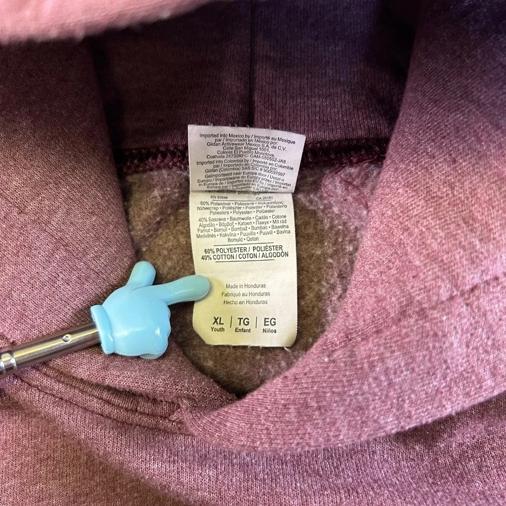 Gildan Heavy Blend Youth XL Eh Capa Bareback Riders Nampa Idaho Hoodie Maroon